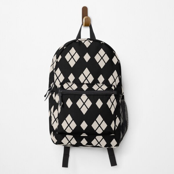 Item preview, Geometric Diamond Pattern in Black and Linen White designed and sold by tonymagnerart.