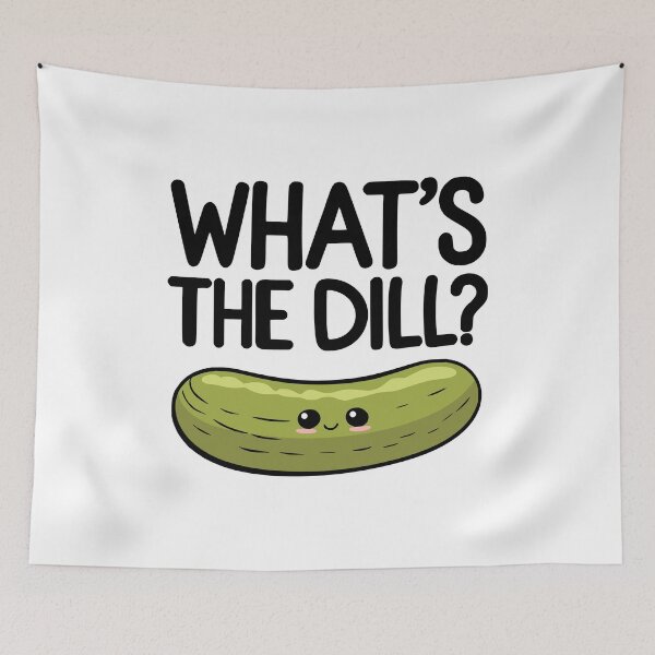 Item preview, What's The Dill? Cute Pickle Pun designed and sold by PMCreative.