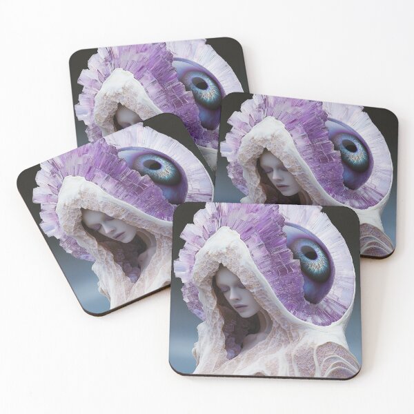 Item preview, "Amethyst-Themed Masterpiece: Mystical Eye Design" designed and sold by MacroArtHub.
