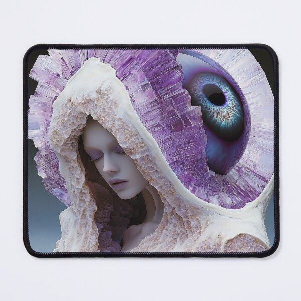 Item preview, "Amethyst-Themed Masterpiece: Mystical Eye Design" designed and sold by MacroArtHub.