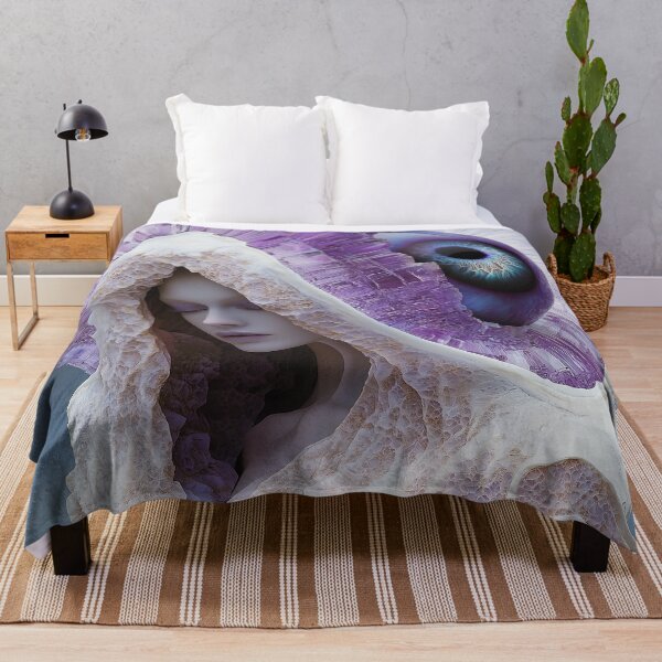 Item preview, "Amethyst-Themed Masterpiece: Mystical Eye Design" designed and sold by MacroArtHub.
