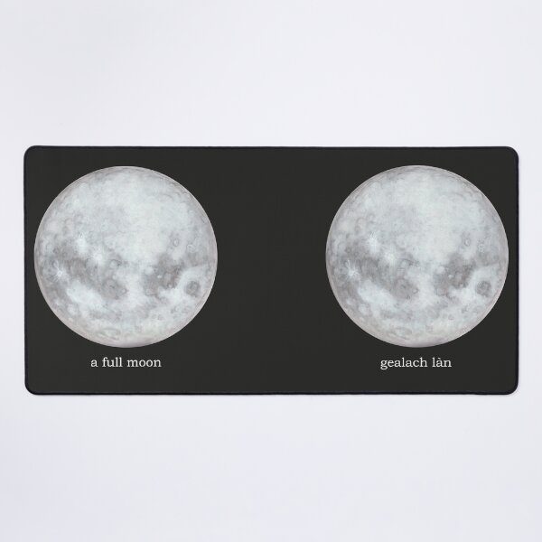 Item preview, a full moon / gealach làn (Scottish Gaelic translation) hand painted moon designed and sold by Mamaidh Made.