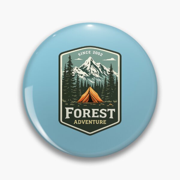 Item preview, Forest Adventure Since 2002 | Vintage Camping Hike Outdoor designed and sold by PurpleLoveStore.