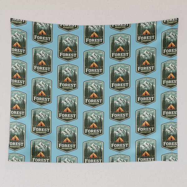 Item preview, Forest Adventure Since 2002 | Vintage Camping Hike Outdoor designed and sold by PurpleLoveStore.