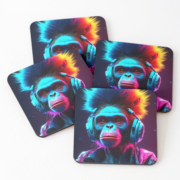 Item preview, Cool Neon Cyberpunk Monkey designed and sold by TheArtOfPat.