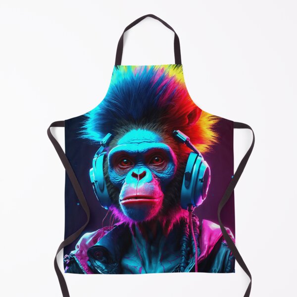 Item preview, Cool Neon Cyberpunk Monkey designed and sold by TheArtOfPat.