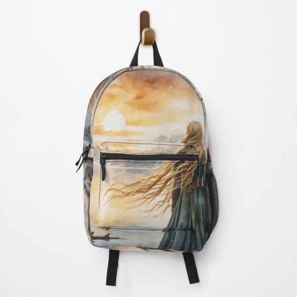 Item preview, Medieval Woman at Sunset by the Lake designed and sold by Slick-Waffles.