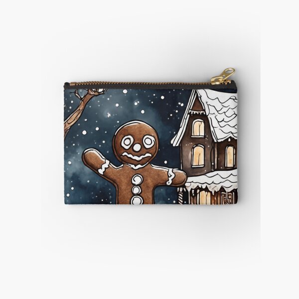 Item preview, Christmas and Holiday Gingerbread man - Watercolor & Ink 2 designed and sold by KBMediaArt.