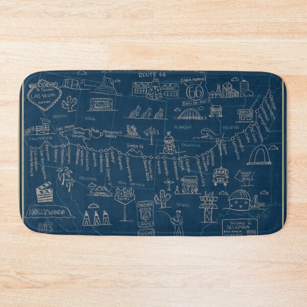 Item preview, Route 66 Map designed and sold by Rt66Myth.