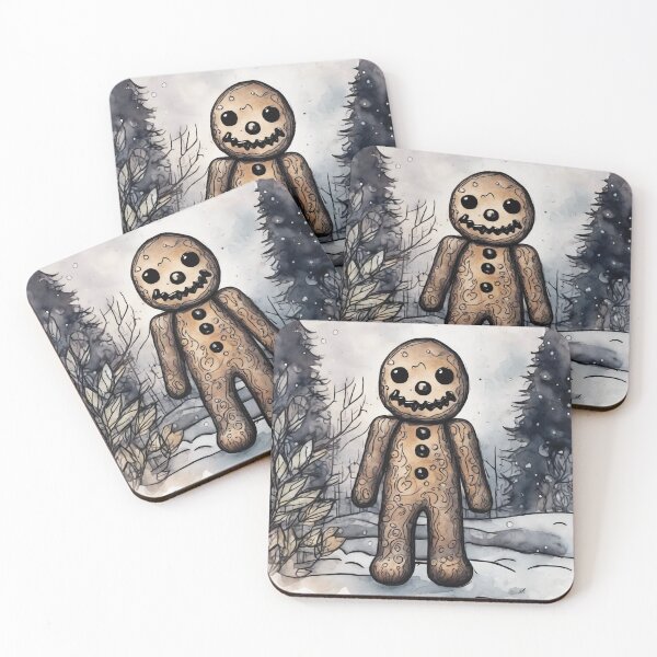 Item preview, Christmas and Holiday Gingerbread man - Watercolor & Ink 3 designed and sold by KBMediaArt.
