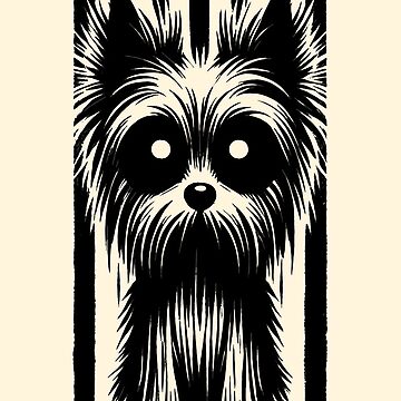 Artwork thumbnail, Scruffy Little Mutt Dog Grunge & Gothic Aesthetic by K9ish