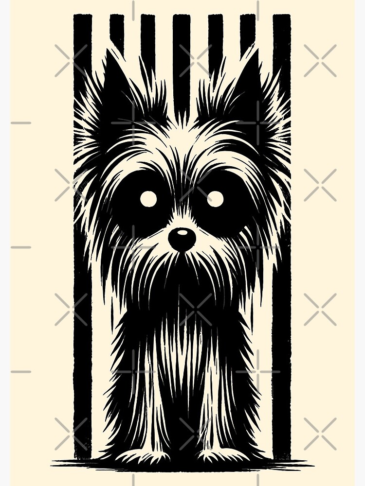 Thumbnail 3 of 3, Journal, Scruffy Little Mutt Dog Grunge & Gothic Aesthetic designed and sold by K9ish.