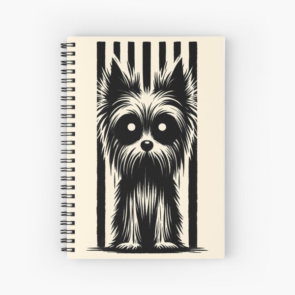 Scruffy Little Mutt Dog Grunge & Gothic Aesthetic Spiral Notebook