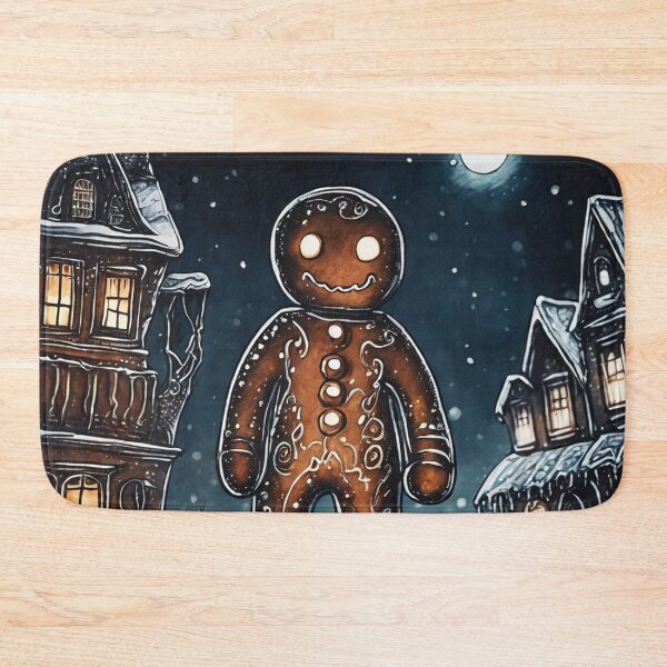 Item preview, Christmas and Holiday Gingerbread man - Watercolor & Ink 4 designed and sold by KBMediaArt.