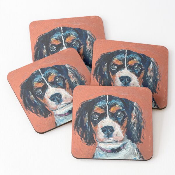 Item preview, Cavalier King Charles Dog Portrait  designed and sold by Tarabushbyart.