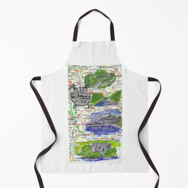 Item preview, South Down NI illustrated vintage map. designed and sold by DebTheZeb.