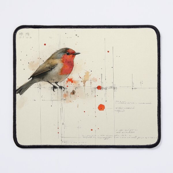 Item preview, Robin - sketch & watercolour designed and sold by FleurFrench.