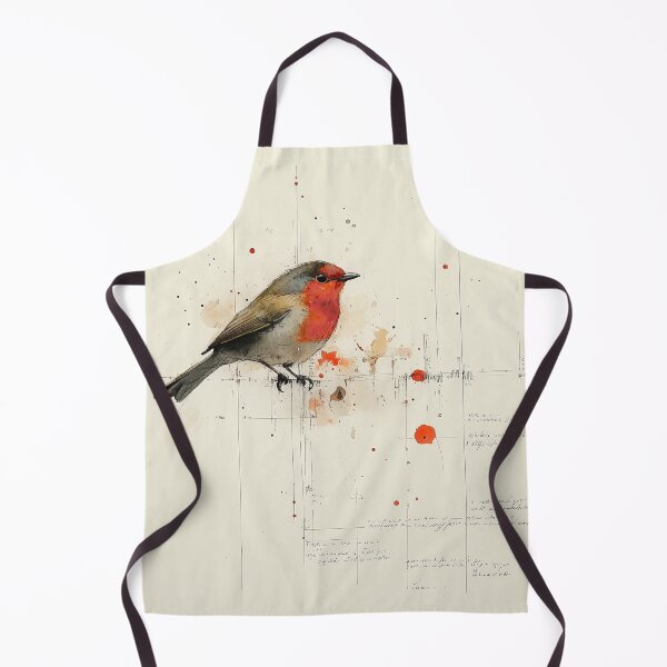 Item preview, Robin - sketch & watercolour designed and sold by FleurFrench.