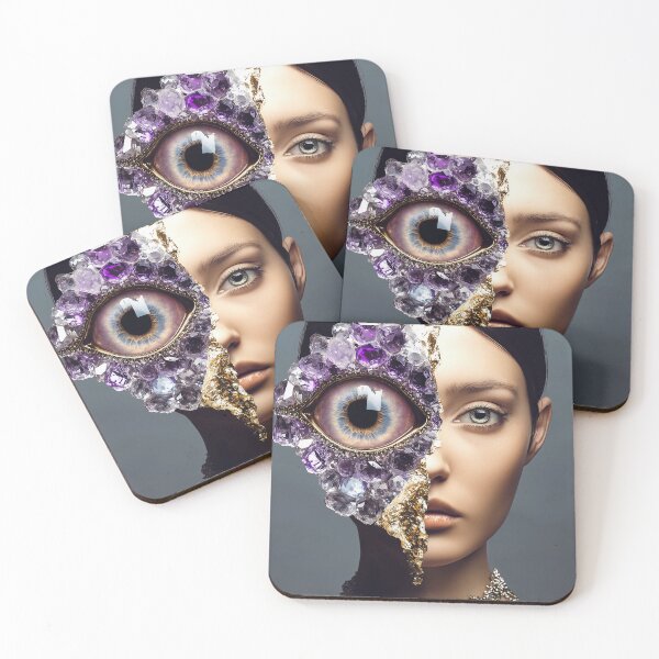 Item preview, "Surreal Amethyst Eye: Cinematic Pop Art" designed and sold by MacroArtHub.
