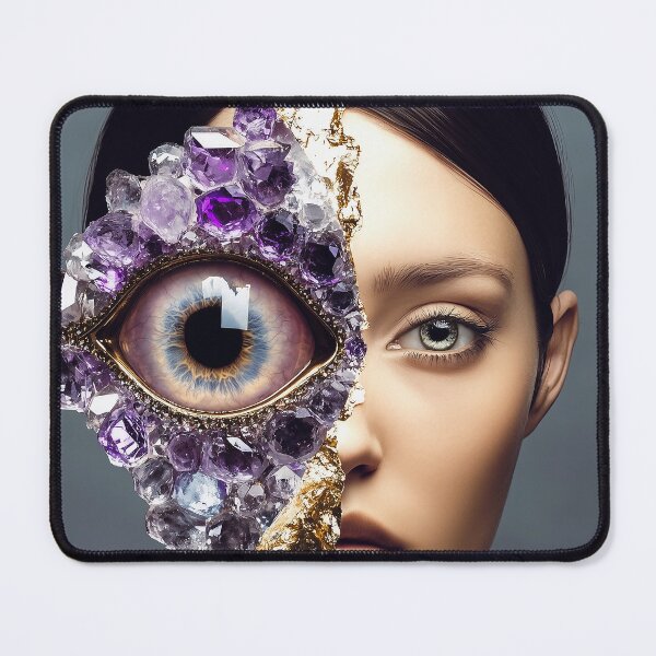 Item preview, "Surreal Amethyst Eye: Cinematic Pop Art" designed and sold by MacroArtHub.