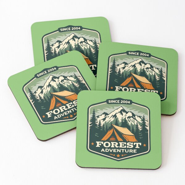 Item preview, Forest Adventure Since 2004 | Vintage Camping Hike Outdoor designed and sold by PurpleLoveStore.