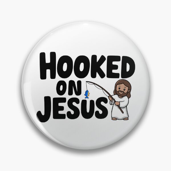 Item preview, Hooked On Jesus! Cute Funny Christian designed and sold by PMCreative.