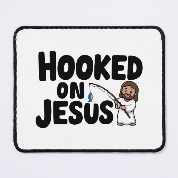Item preview, Hooked On Jesus! Cute Funny Christian designed and sold by PMCreative.