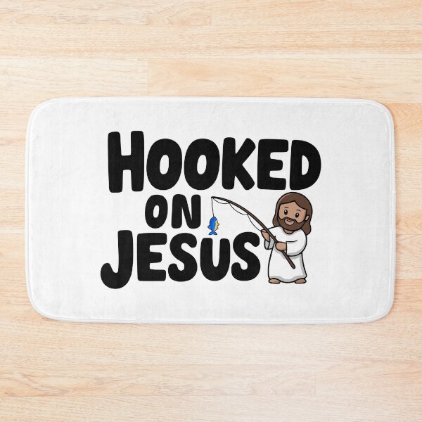 Item preview, Hooked On Jesus! Cute Funny Christian designed and sold by PMCreative.