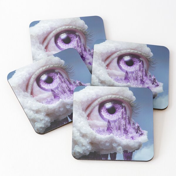 Item preview, "Hyper-Realistic Eye Art in Amethyst Palette" designed and sold by MacroArtHub.
