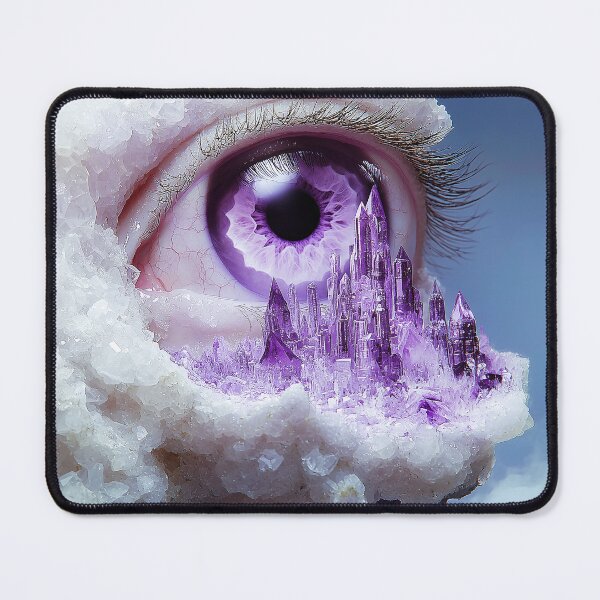 Item preview, "Hyper-Realistic Eye Art in Amethyst Palette" designed and sold by MacroArtHub.