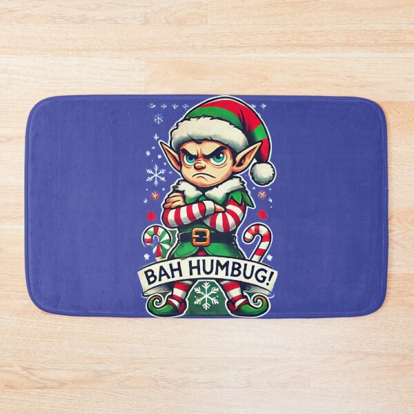 Item preview, Grumpy Elf: Bah Humbug Christmas Holiday Spirit designed and sold by leyfinder.