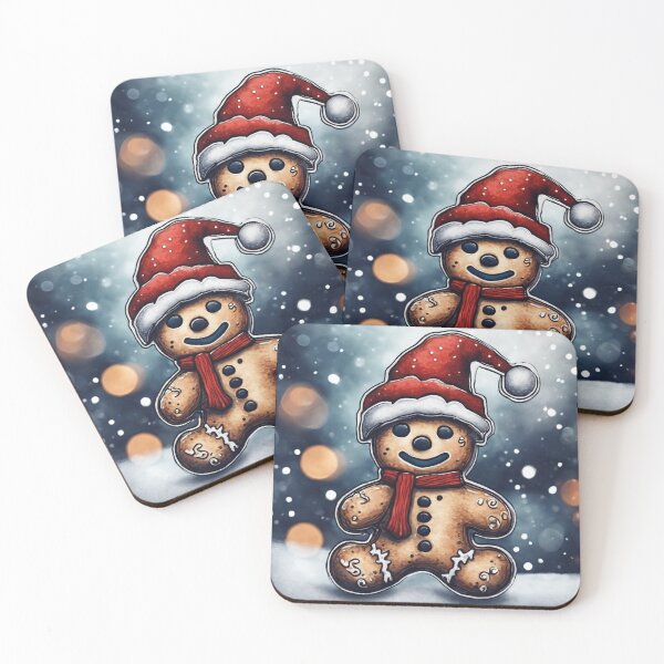 Item preview, Christmas and Holiday Gingerbread man - Watercolor & Ink 7 designed and sold by KBMediaArt.