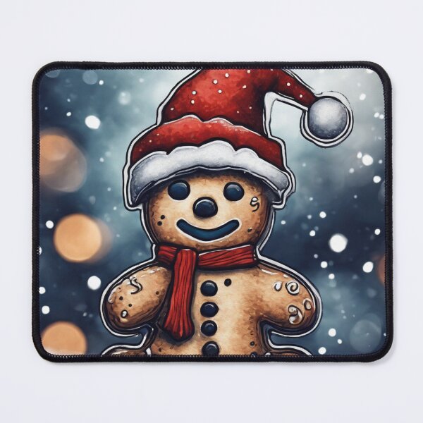 Item preview, Christmas and Holiday Gingerbread man - Watercolor & Ink 7 designed and sold by KBMediaArt.