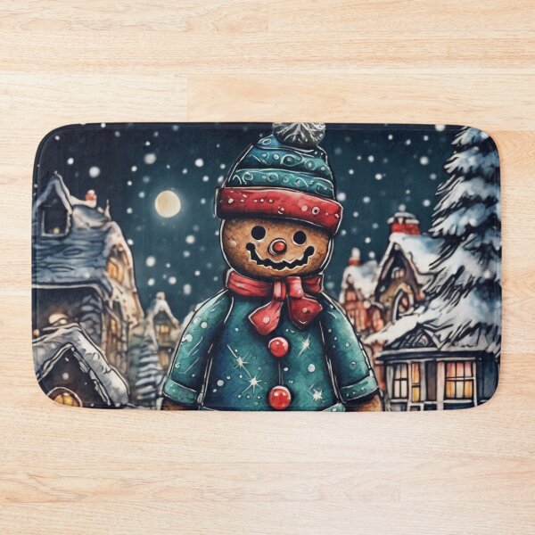 Item preview, Christmas and Holiday Gingerbread man - Watercolor & Ink 8 designed and sold by KBMediaArt.