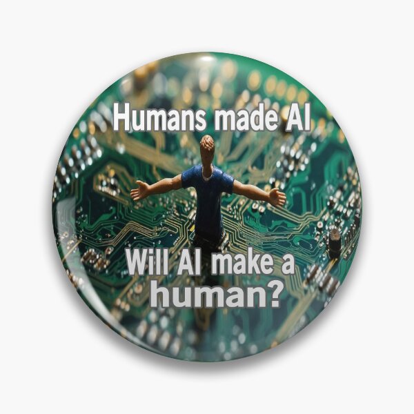 Item preview, Will AI Make A Human? designed and sold by Surreallytee.
