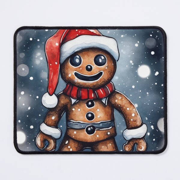 Item preview, Christmas and Holiday Gingerbread man - Watercolor & Ink 10 designed and sold by KBMediaArt.