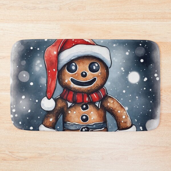 Item preview, Christmas and Holiday Gingerbread man - Watercolor & Ink 10 designed and sold by KBMediaArt.