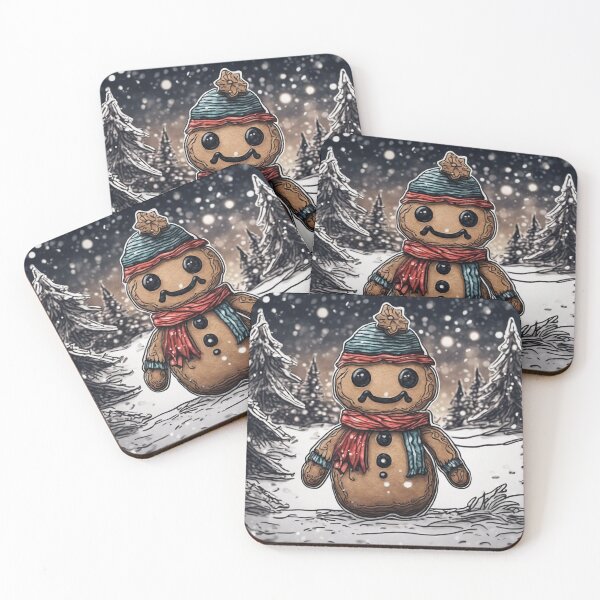 Item preview, Christmas and Holiday Gingerbread man - Watercolor & Ink 11 designed and sold by KBMediaArt.