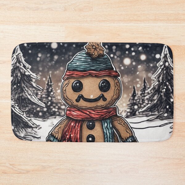 Item preview, Christmas and Holiday Gingerbread man - Watercolor & Ink 11 designed and sold by KBMediaArt.
