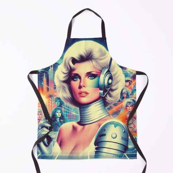 Item preview, Retrowave Sci Fi Woman designed and sold by PulpVintage.