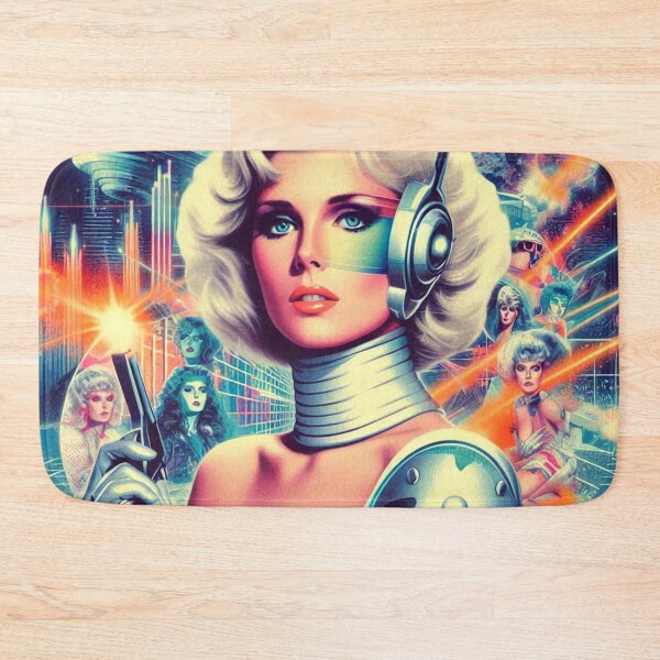 Item preview, Retrowave Sci Fi Woman designed and sold by PulpVintage.