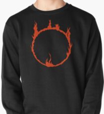 Sudadera sin capucha Signo oscuro - rojo