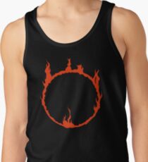 Dunkles Zeichen - rot Tanktop für Männer