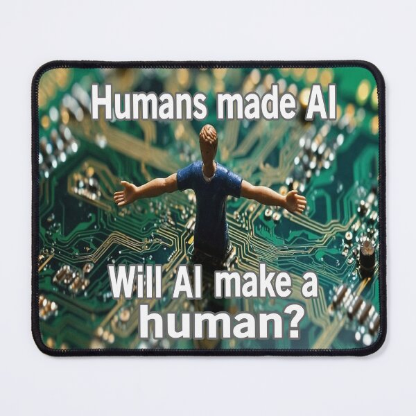 Item preview, Will AI Make A Human? designed and sold by Surreallytee.