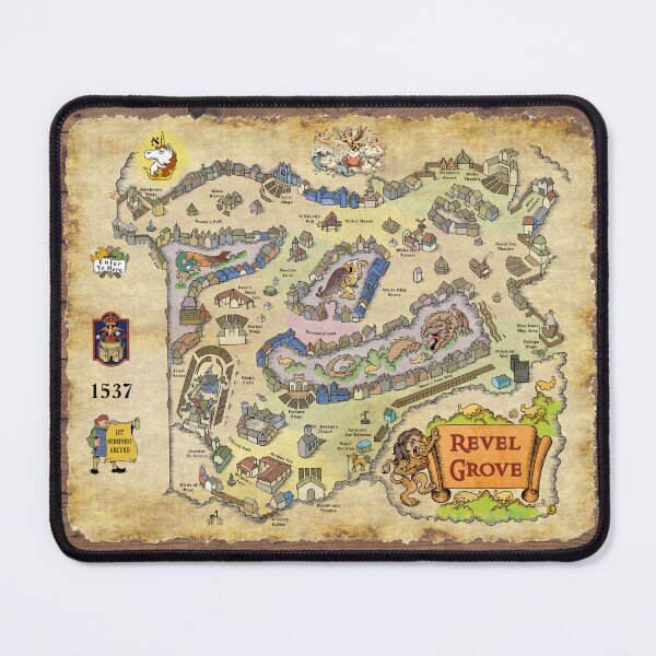 Item preview, Map of Revel Grove - 1537 designed and sold by Art Off the Wood.