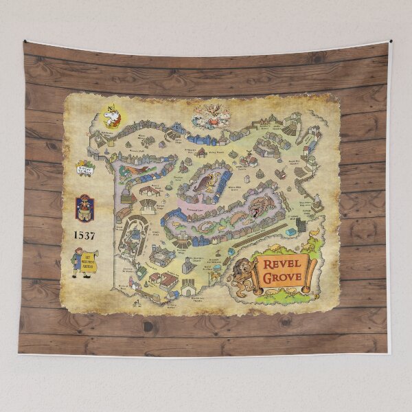 Item preview, Map of Revel Grove - 1537 designed and sold by Art Off the Wood.