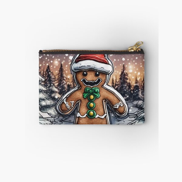 Item preview, Christmas and Holiday Gingerbread man - Watercolor & Ink 13 designed and sold by KBMediaArt.
