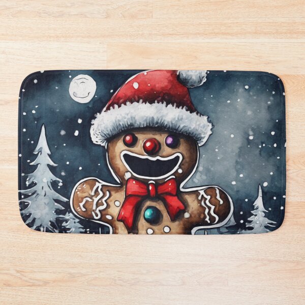 Item preview, Christmas and Holiday Gingerbread man - Watercolor & Ink 14 designed and sold by KBMediaArt.