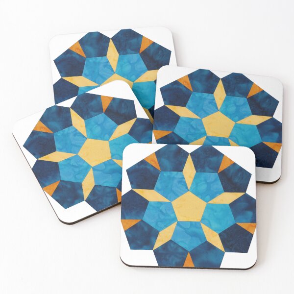 Item preview, Penrose Medallion - Blue Orange designed and sold by Beaus-Art.