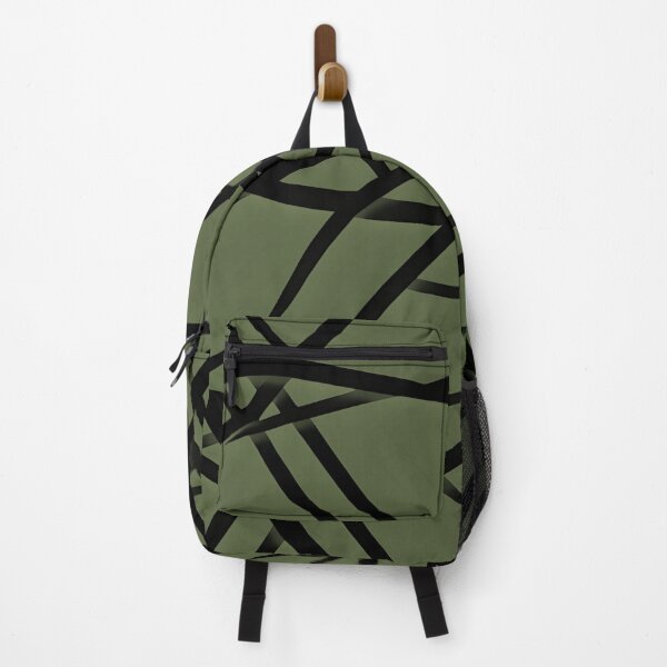 Item preview, Black lines, green-black background designed and sold by DAMDUANG.